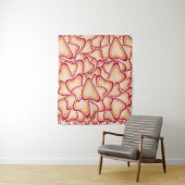 抽象芸術幾何学的ハートパターン タペストリー (インサイチュ)