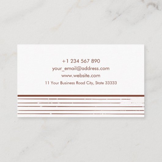 抽象芸術幾何学的バラ金箔写真家 名刺 (裏面)