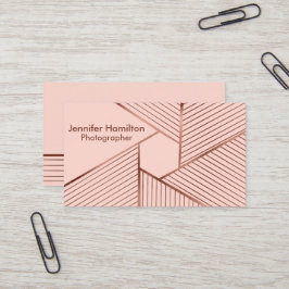 抽象芸術幾何学的バラ金箔写真家 名刺