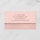 抽象芸術幾何学的バラ金箔写真家 名刺 (裏面)