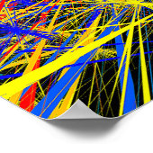 抽象芸術幾何学的パターンデザイン ポスター (角)