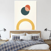 抽象芸術幾何学的パターン背景 キャンバスプリント (インサイチュ (寝室))