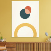 抽象芸術幾何学的パターン背景 キャンバスプリント (インサイチュ (リビング))