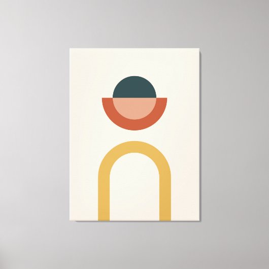 抽象芸術幾何学的パターン背景 キャンバスプリント (正面)