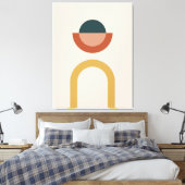 抽象芸術幾何学的パターン背景 キャンバスプリント (インサイチュ (寝室))