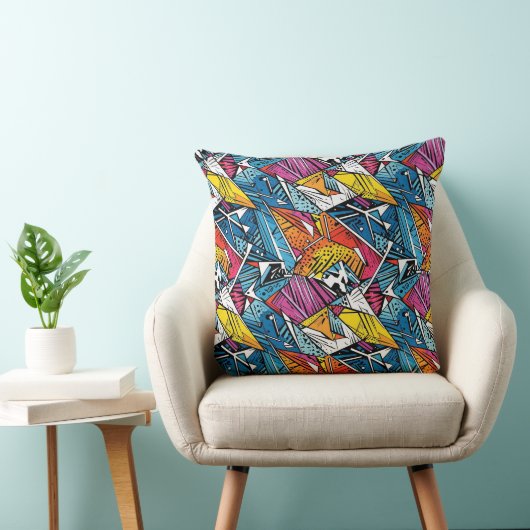 抽象芸術幾何学的パターン21 -装飾用クッション クッション (椅子)