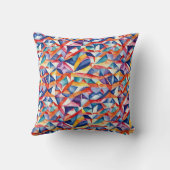 抽象芸術幾何学的パターン23 -装飾用クッション クッション (裏面)