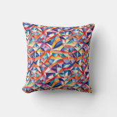 抽象芸術幾何学的パターン23 -装飾用クッション クッション (正面)