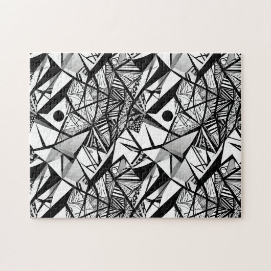 抽象芸術幾何学的パターン24 -パズル ジグソーパズル (横)