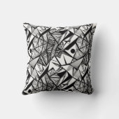 抽象芸術幾何学的パターン24 -装飾用クッション クッション (裏面)