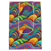 抽象芸術幾何学的パターン34 -抱き枕 ミディアムペーパーバッグ (裏面)