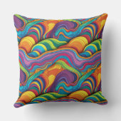 抽象芸術幾何学的パターン34 -装飾用クッション クッション (裏面)