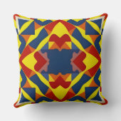 抽象芸術幾何学的パターン クッション (裏面)