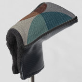 抽象芸術幾何学的パターン。 ゴルフヘッドカバー (3/4 正面)