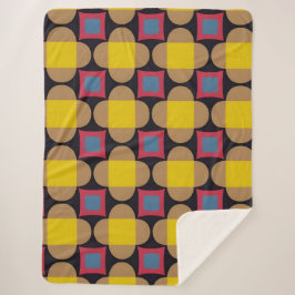 抽象芸術幾何学的パターン シェルパブランケット