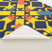 抽象芸術幾何学的パターン シェルパブランケット (3/4)