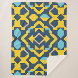 抽象芸術幾何学的パターン シェルパブランケット