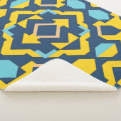 抽象芸術幾何学的パターン シェルパブランケット (3/4)