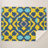 抽象芸術幾何学的パターン シェルパブランケット (正面(横))