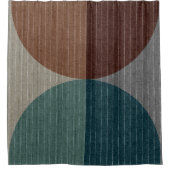 抽象芸術幾何学的パターン。 シャワーカーテン (正面)