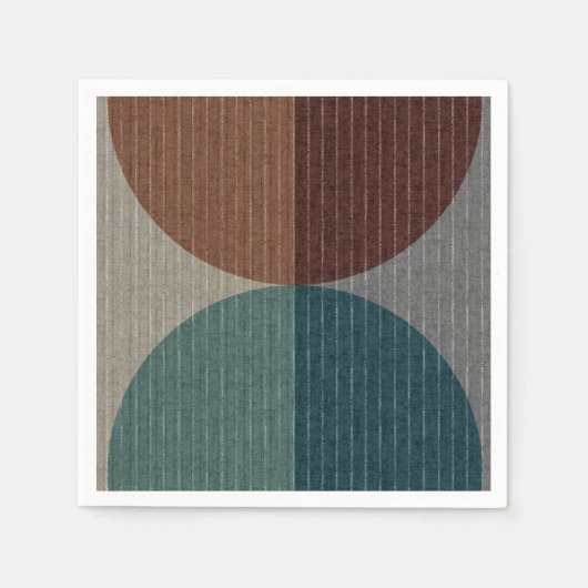 抽象芸術幾何学的パターン。 スタンダードカクテルナプキン (正面)