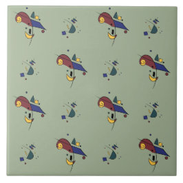 抽象芸術幾何学的パターン タイル