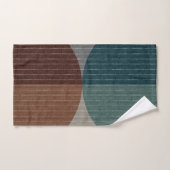 抽象芸術幾何学的パターン。 バスタオルセット (ハンドタオル)