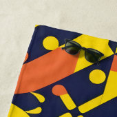 抽象芸術幾何学的パターン ビーチタオル (インサイチュ)