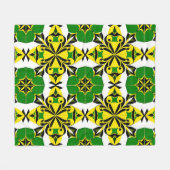 抽象芸術幾何学的パターン フリースブランケット (正面(横))