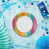 抽象芸術幾何学的パターン ペーパープレート (パーティー)