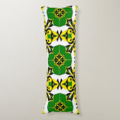 抽象芸術幾何学的パターン ボディピロー (正面縦)