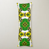 抽象芸術幾何学的パターン ボディピロー (裏面 (縦))