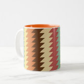 抽象芸術幾何学的パターン – マグカップ (正面左)