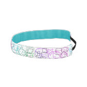 抽象芸術幾何学的パターン |並べて表示およびフィルタ | アスレチックヘッドバンド (右)