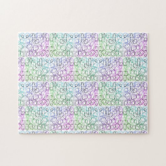 抽象芸術幾何学的パターン |並べて表示およびフィルタ | ジグソーパズル (横)