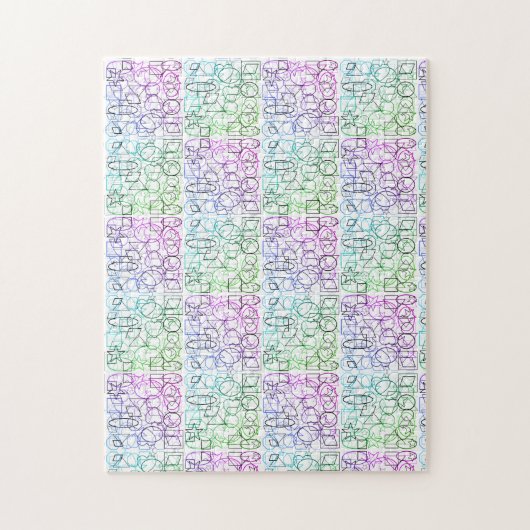 抽象芸術幾何学的パターン |並べて表示およびフィルタ | ジグソーパズル (縦)