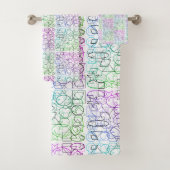 抽象芸術幾何学的パターン |並べて表示およびフィルタ | バスタオルセット (インサイチュ)