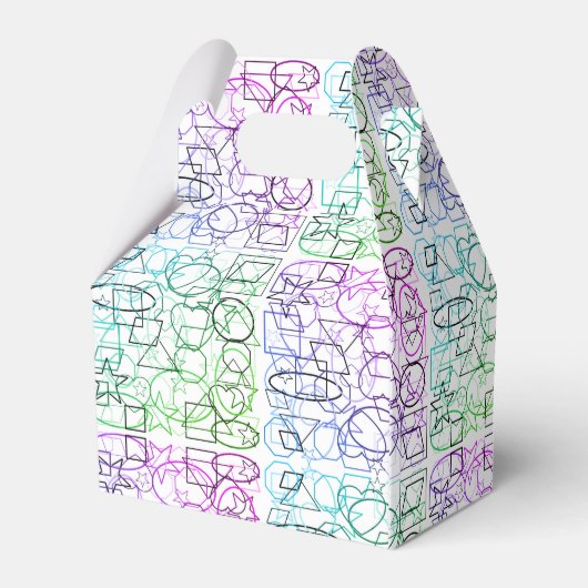 抽象芸術幾何学的パターン |並べて表示およびフィルタ | フェイバーボックス (裏面サイド)