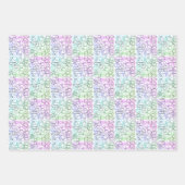 抽象芸術幾何学的パターン |並べて表示およびフィルタ | ラッピングペーパーシート (正面2)