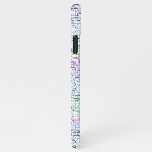 抽象芸術幾何学的パターン |並べて表示およびフィルタ | iPhoneケース (右側)