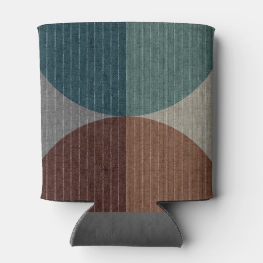 抽象芸術幾何学的パターン。 缶クーラー (裏面)