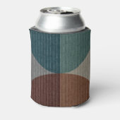 抽象芸術幾何学的パターン。 缶クーラー (缶裏面)