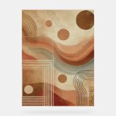 抽象芸術幾何学的ボホアートプリント アクリルサイン (正面)