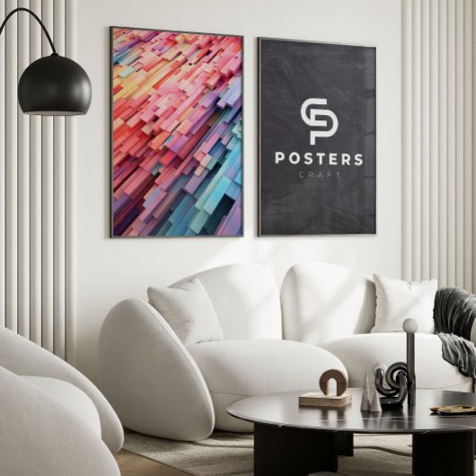 抽象芸術幾何学的ポスター ポスター