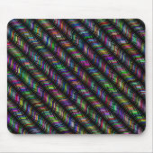 抽象芸術幾何学的モノクロパターン マウスパッド (正面)