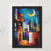 抽象芸術幾何学的ラジアントラマダンナイト 招待状 (正面)