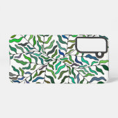 抽象芸術幾何学的植物茎葉樹 SAMSUNG GALAXYケース (裏面横)