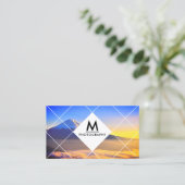 抽象芸術幾何学的画像 名刺 (スタンド正面)