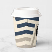 抽象芸術幾何学的紙カップモダン-カスタムロゴ 紙コップ (右)