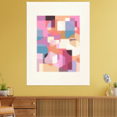 抽象芸術幾何学的背景 キャンバスプリント (インサイチュ (リビング))